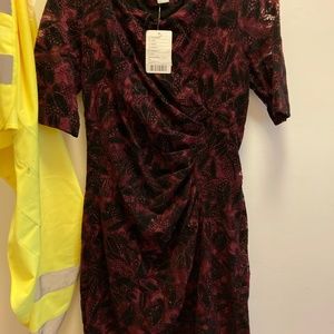 Antropologie wine and black dress size 14-fits more like a 10.